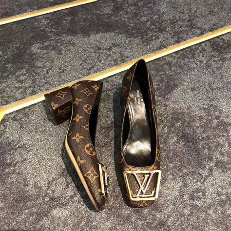 louis vuitton women's brown shoes